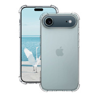 Coque de Téléphone en TPU Luxe Cœur d'Amour avec Airbags pour iPhone 17 Pro Max, Anti-Choc et Design Imprimé, Accessoire de Téléphone Mobile