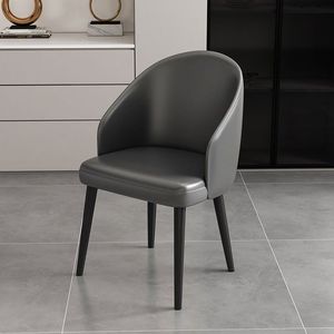 <span class=keywords><strong>Chaise</strong></span> de salle à manger nordique en cuir, mobilier d'intérieur, vente en gros, chaises de salle à manger modernes de luxe pour restaurant et maison - Product Image 2