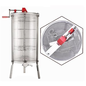 Máquina Procesadora de Miel, Centrífuga de Miel de 2 Cuadros, Extractor de Miel Manual Transparente - Product Image 3