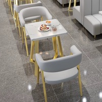 Ensembles de meubles de restaurant au design moderne pour café thé au lait Table à manger chaise banquette canapé ensemble école salon hôtel
