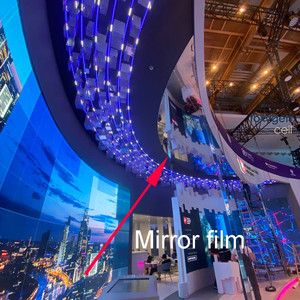 Foxygen PVC Stretch soffitto decorazione della parete Pet <span class=keywords><strong>pellicola</strong></span> <span class=keywords><strong>a</strong></span> <span class=keywords><strong>specchio</strong></span> <span class=keywords><strong>per</strong></span> soggiorno all'aperto Hotel appartamento casa ospedale <span class=keywords><strong>a</strong></span> prova di esplosione - Product Image 6