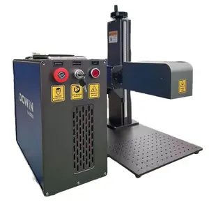 100W 3D Fiber Laser Marking Machine Deep Engrave Galvo Marking Head Dynamic Stainless Steel Medal EZCAD Used Coin Laser