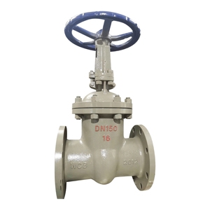 วาล์วประตูเหล็กหล่อมาตรฐานจีน Z41H-16C คุณภาพดีที่สุด วาล์วจีบแบบดิสก์ WCB พร้อมซีลแข็งแรง ควบคุมด้วยมือหมุน - Product Image 1