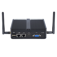 Mini-ordinateur industriel sans ventilateur, mini-PC, ordinateur économique, 2HD, 2 LAN Ethernet, 2 COM, 3G/4G, Intel Celeron J4125