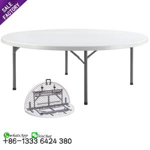 Venta directa de fábrica de jardín, restaurante Cafe blanco redondo plegable Picnic de mesa de plástico al aire libre - Product Image 1