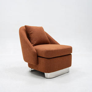 Sillón Individual para Sala de Estar, Silla de Comedor, Dormitorio, Apartamento, Hotel, Exterior, Almacenamiento, Moderno, de Terciopelo, Silla de Descanso - Product Image 2