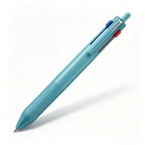 Stylo bille trois couleurs, corps en plastique recyclé écologique, grip en caoutchouc, recharges remplaçables SXR8005, écriture multi-encres pour le bureau quotidien - Product Image 2