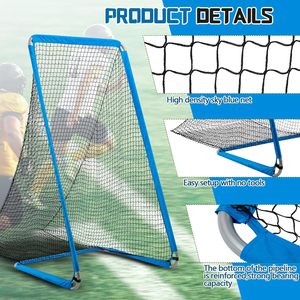 Filet <span class=keywords><strong>de</strong></span> pratique <span class=keywords><strong>de</strong></span> football en acier thermolaqué avec poche extra profonde et sac <span class=keywords><strong>de</strong></span> transport pour le tir au pied et le lancement - Product Image 3