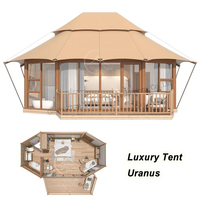 Chalet de luxe préfabriqué pour glamping - Tente Uranus avec salle de bain pour les montagnes orageuses