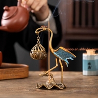 Prix usine brûleur d'encens grue en métal suspendu porte-encens pour bâton/bobine Table pièce maîtresse fer diffuseur d'encens