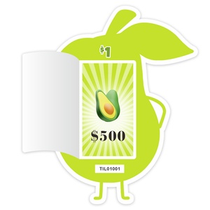Cartes à gratter à tirer à l'envi avec impression numérique unique sur le thème des fruits, design gagnant, 1 chance - Product Image 5