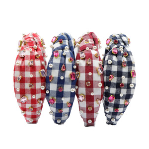 عصابة رأس نسائية عصرية على شكل زهرة فاخرة مزينة بالكريستال - Product Image 3