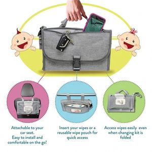 Custom Waterproof Lightweight Travel Newborn Mommy Portable Baby Diaper <b>Changing</b> Pad - Product Image 5