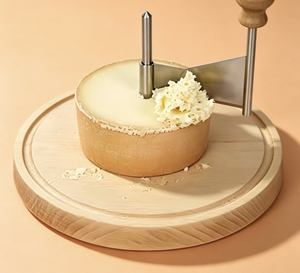 Affettatrice Manuale per Cioccolato e Formaggio in Acciaio Inox di Alta Qualità con Tagliere in Legno - Product Image 1