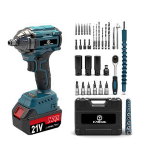 ประแจบล็อกไร้สาย 21V MTD แบบสองฟังก์ชั่น ใช้แบตเตอรี่ลิเธียมไอออน พร้อมไขควง  เครื่องมือถอดประกอบที่ใช้งานสะดวกในบ้าน - Product Image 6