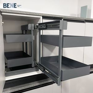 Latest Universal Magic <b>Corner</b> Kitchen Cabinet Accessories Modern Space-Saving Metal Material Magic <b>Corner</b> <b>Basket</b> Storage Magic C - Product Image 4