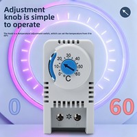 Termostato de Gabinete, Controlador de Temperatura Tipo Gabinete, Caja de Distribución, Interruptor Mecánico, Contactos Normalmente Abiertos/Cerrados