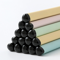 Crayon Blackwood à mine épaisse, corps triangulaire, gravé au laser, pour les élèves de première année du primaire, crayon d'écriture HB