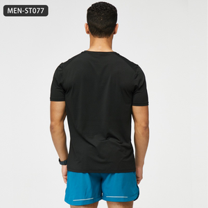 T-shirt d'été à séchage rapide pour hommes, respirant et extensible, à col rond et à manches courtes (commandes en gros disponibles) - Product Image 2