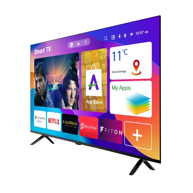 Customizable White LED Smart TV 32-85 Inch Portable HD 1080p/4K for Living Room/School Use
