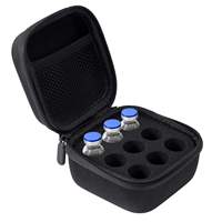 Boîte de rangement réfrigérée pour huiles essentielles à 9 compartiments, organisateur de voyage pour huiles essentielles et flacons cosmétiques, épaissi et renforcé