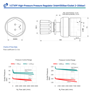 Valvola di Riduzione della Pressione ad Alta Pressione EAGLE in Acciaio Inox 316L per Acqua <span class=keywords><strong>Gas</strong></span> Idraulica Filettatura Femmina 1/2'' 1/4''NPT - Product Image 5