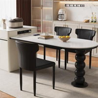 Bar à petit-déjeuner détachable Loueurs Espaces compacts Îlot de cuisine roulant portable