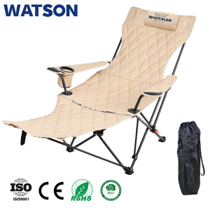 Chaise pliante en aluminium sur mesure pour l'extérieur, chaise de plage portable, chaise inclinable de luxe, robuste - Product Image 1