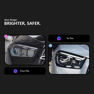 ชุดไฟหน้า LED AURON กำลังสูง 12V 6000K 36W 6000 ลูเมน สำหรับ GLE W167 ปี 2020-2025 พร้อมไฟเดย์ไลท์แบบ Retrofit - Product Image 3