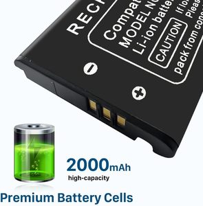 2000mAh Rechargeable Battery Pack Replacement Li-ion Battery for <strong>DSi</strong> <strong>XL</strong> UTL-003 <strong>DSi</strong> <strong>XL</strong> <strong>DSi</strong> LL Game Player Battery - Product Image 3
