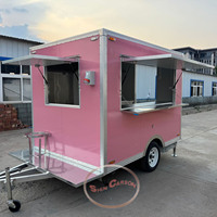 Vendeurs d'aliments de rue de haute qualité au détail Chariots de restauration rapide mobiles de qualité commerciale pour hot-dogs et collations