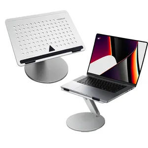 Suporte de laptop dobrável para laptop, suporte de alumínio dobrável e portátil ajustável em altura, ideal para mesa, venda imperdível