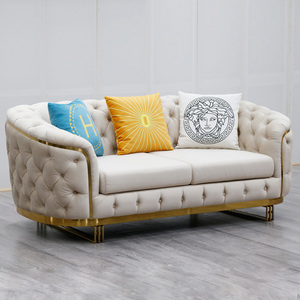 Trang chủ phòng đồ nội thất sofa nhỏ đặt sang trọng hiện đại vải nhung cắt 1 2 3 chỗ ngồi ghế sofa phòng khách Ghế sofa cho không gian nhỏ - Product Image 3