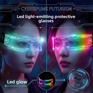 Lunettes LED multicolores en plastique de style cyberpunk avec effets lumineux dynamiques pour les soirées en boîte de nuit, les concerts et les festivals de musique - Product Image 3