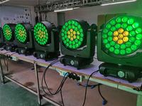 Efecto circular de alta calidad 37x15W Rgbw 4in1 Led Wash Zoom 3715 cabeza móvil Luz de escenario Dj Disco boda espectáculo evento Fiesta