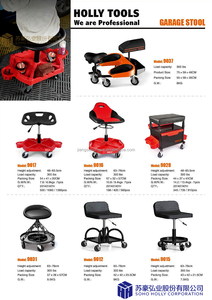Nhà máy OEM Chiều cao có thể điều chỉnh con lăn nhà để xe ghế lưu trữ Khay Túi hộp Lăn Xe Sửa chữa Phân ghế 360 ° xoay bàn làm việc băng ghế dự bị - Product Image 5
