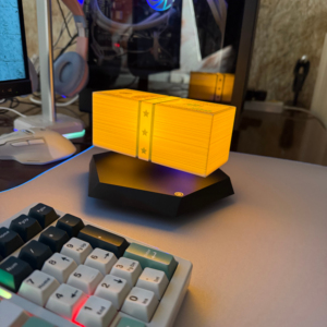 3D Printed Magnetic Levitating Dollar Bill Lamp 360° Floating Money Lamp Color Change LED <b>Light</b> Technological Home Decor - Product Image 3