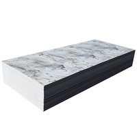 Hot-Sale Décoration intérieure de style moderne Panneau mural en marbre SPC Feuille de marbre UV en plastique PVC