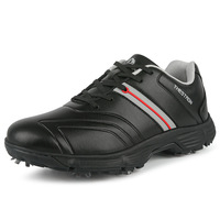Chaussures de golf respirantes pour hommes avec crampons interchangeables, tige en cuir synthétique léger, séchage rapide, design décontracté pour l'extérieur