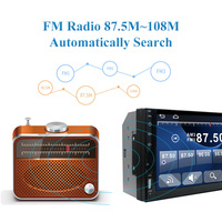 Radio de Coche Doble Din Pantalla Táctil de 7 Pulgadas Estéreo para Auto Audio BT FM Autoradio Video Mirror Link para IOS/Android Reproductor MP5 para Coche
