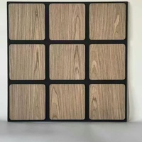 Panneau acoustique en bois Akupanel avec dos en feutre polyester, panneau mural haute performance pour la réduction du bruit
