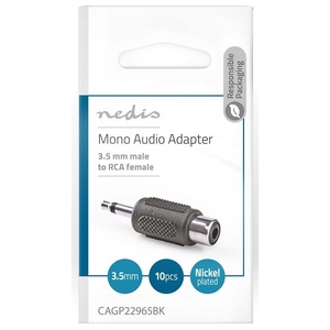 3.5mm Male To <b>Rca</b> Female Mono Audio <b>Adapter</b> 10 Pack - Product Image 3
