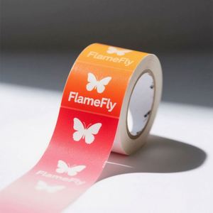 Custom Logo 3D Embossed Vinyl Adhesive Waterproof Gold Foil Embossed Cosmetic <b>Sticker</b> <b>Roll</b> for Candle Use - Product Image 2