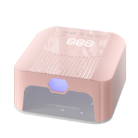 Lampe UV LED 268W 2026 pour ongles, double zone lumineuse, polymérisation main entière et doigt unique, 45+6 perles, filaire et rechargeable, 365+405nm