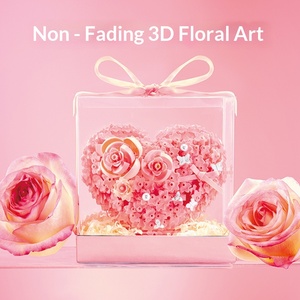 Bloques de Construcción de Rosas 517214, Juguete de Flores con Forma de Corazón, Regalo para San Valentín, Tanabata o Cumpleaños - Product Image 2