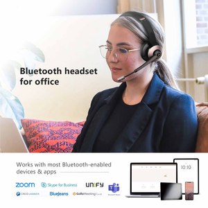 Audífonos Inalámbricos Profesionales BT-782 para Call Center con Micrófono y Cancelación de Ruido - Product Image 2