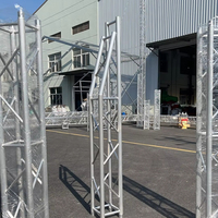 Precio de fábrica: Estructuras de aluminio para escenarios, cabina de DJ, estructura de truss móvil para exposiciones/stands/cabina/DJ/eventos, soporte de altavoz de alta resistencia