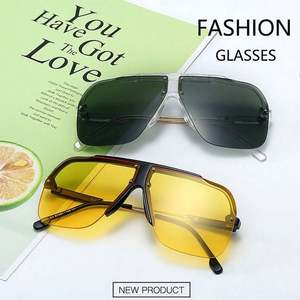 Gafas de Sol Cuadradas de Moda 2021 para Hombre y Mujer, Protección UV400, Tamaño Grande, Montura Media Extra Grande - Product Image 3