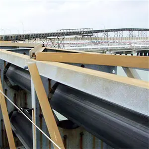 Cinta transportadora de cable de acero de tubería de metal de alta flexibilidad para elevación de material granular a granel y en polvo