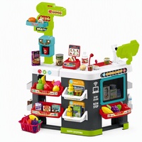 Ensemble de jeu de caissier de supermarché de 81 pièces avec tiroir-caisse et système de paiement en libre-service, jouet de simulation de magasin d'alimentation, cadeau, vente en gros